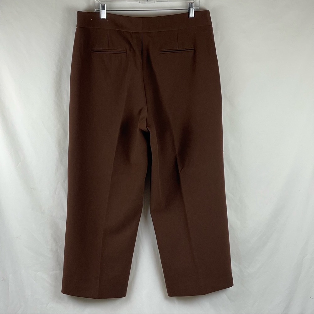 Ann Taylor Brown Straight Leg Dress Pants NWOT Size 14 - Picture 5 of 12
